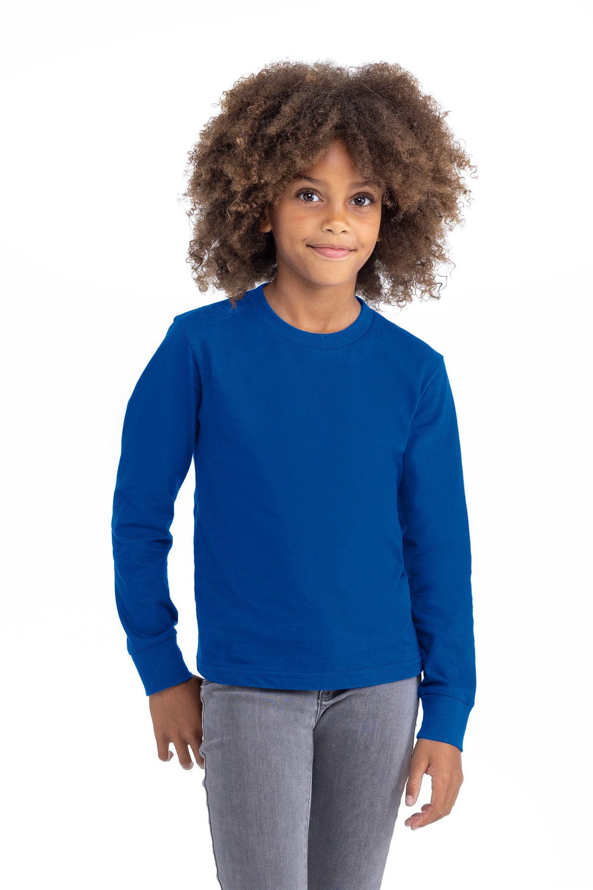 Next Level Apparel? Youth Cotton Long Sleeve Tee NL3311