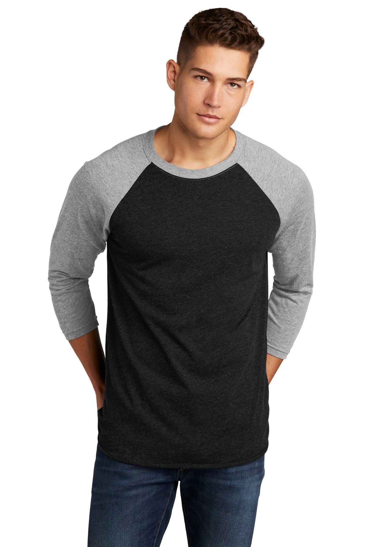 Next Level Apparel? Adult Tri-Blend 3/4-Sleeve Raglan