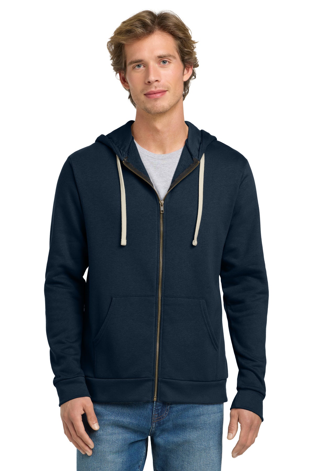 Next Level Apparel? Adult Santa Barbara Zip Hoodie. NL9