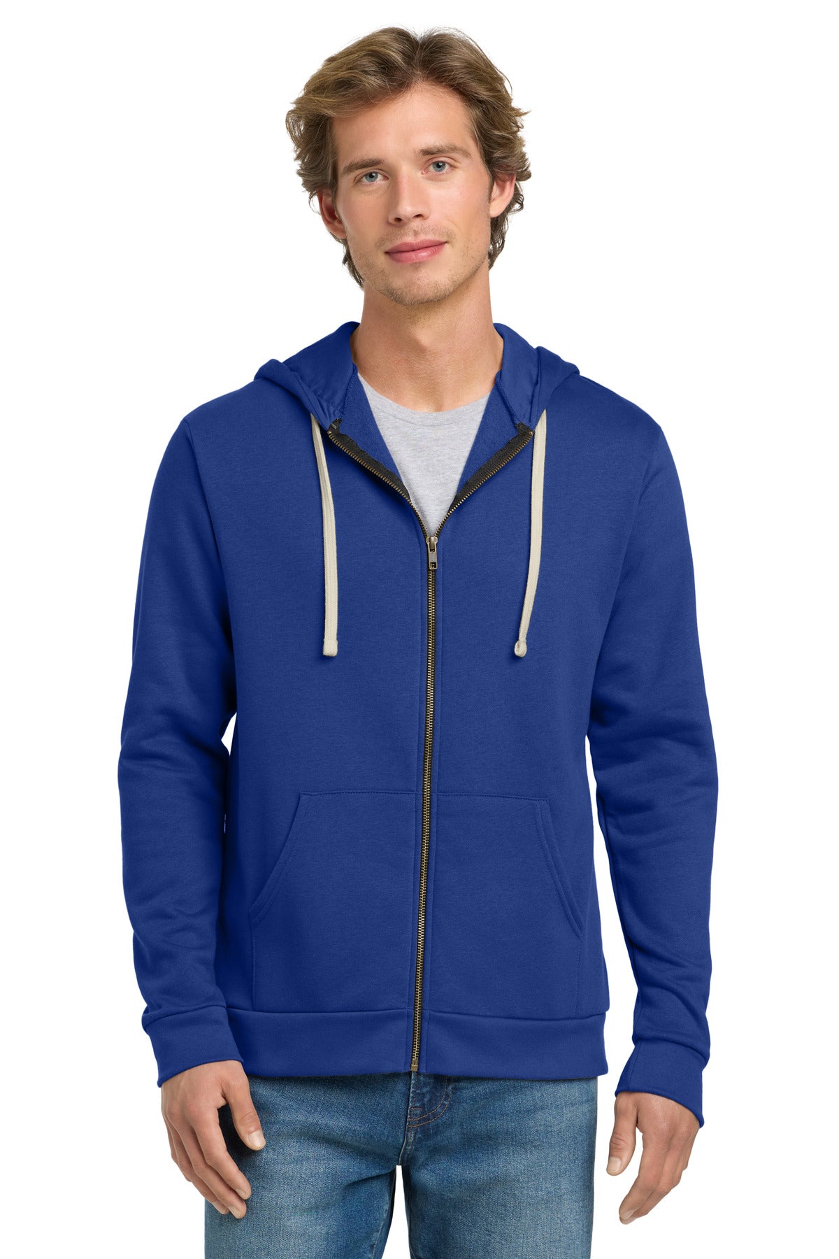 Next Level Apparel? Adult Santa Barbara Zip Hoodie. NL9