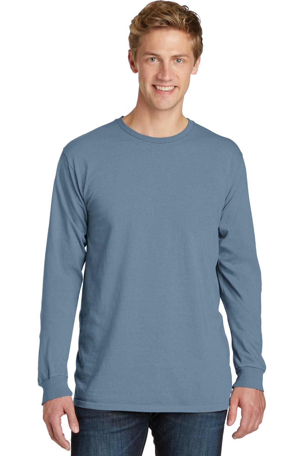 Port & Company? Beach Wash? Garment-Dyed Long Sleeve Te