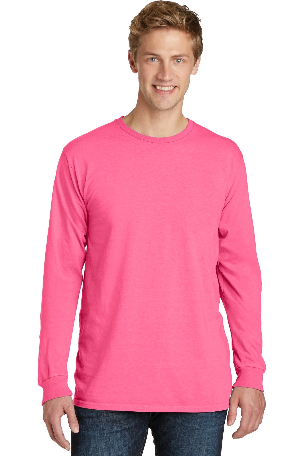 Port & Company? Beach Wash? Garment-Dyed Long Sleeve Te