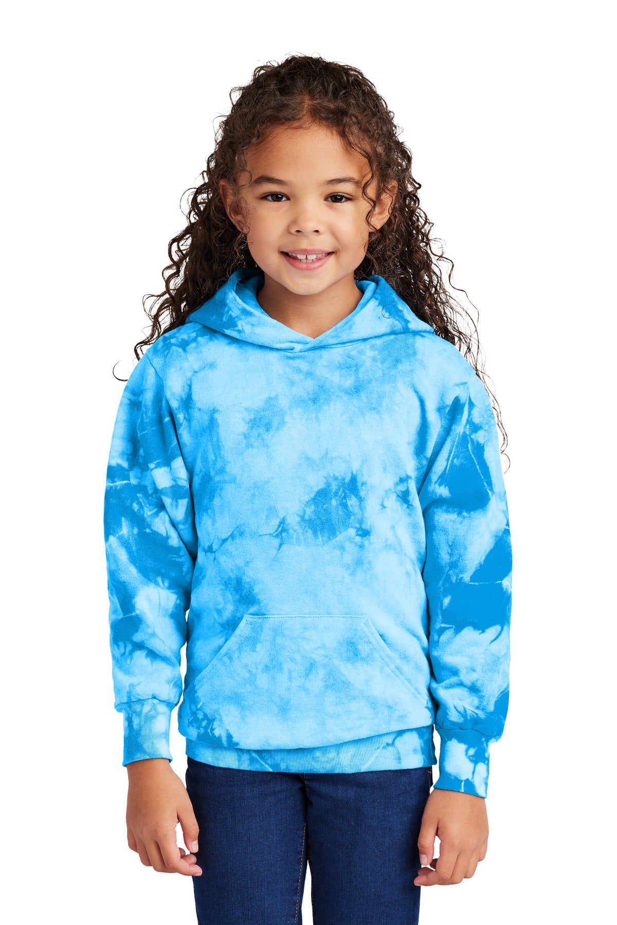 Port & Company? Youth Crystal Tie-Dye Pullover Hoodie P