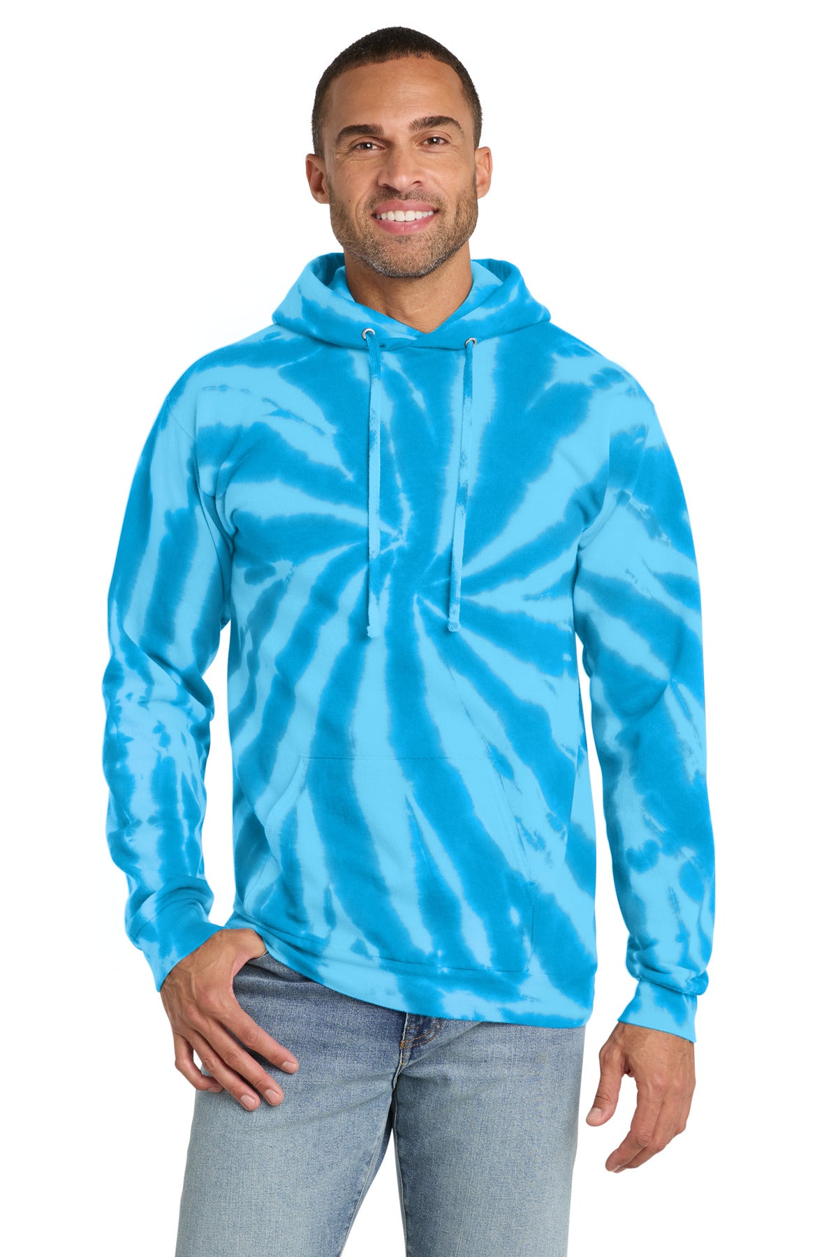 Port & Co™ Tie-Dye Pullover Hooded Sweatshirt