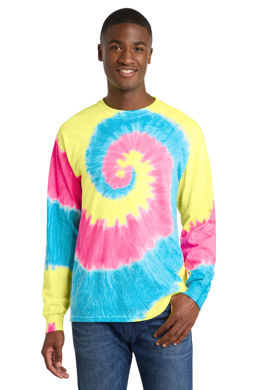 Port & Co™ Tie-Dye Long Sleeve Tee