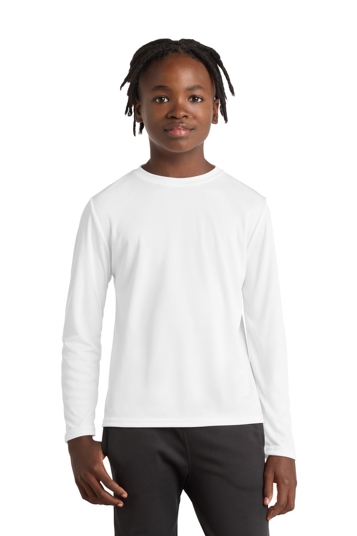 Port & Co™ Youth Long Sleeve Performance Tee