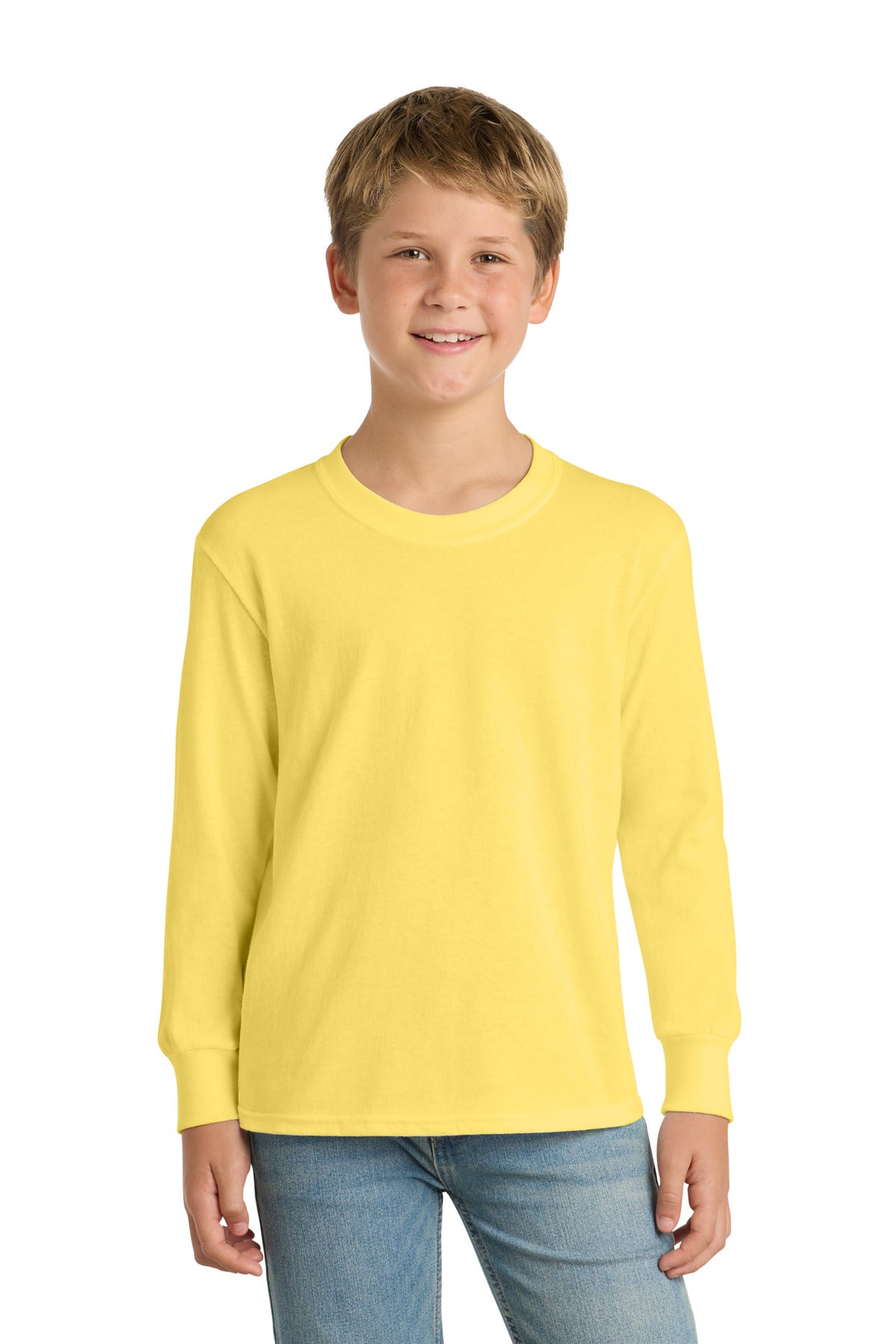 Port & Co™ Youth Long Sleeve Core Cotton Tee