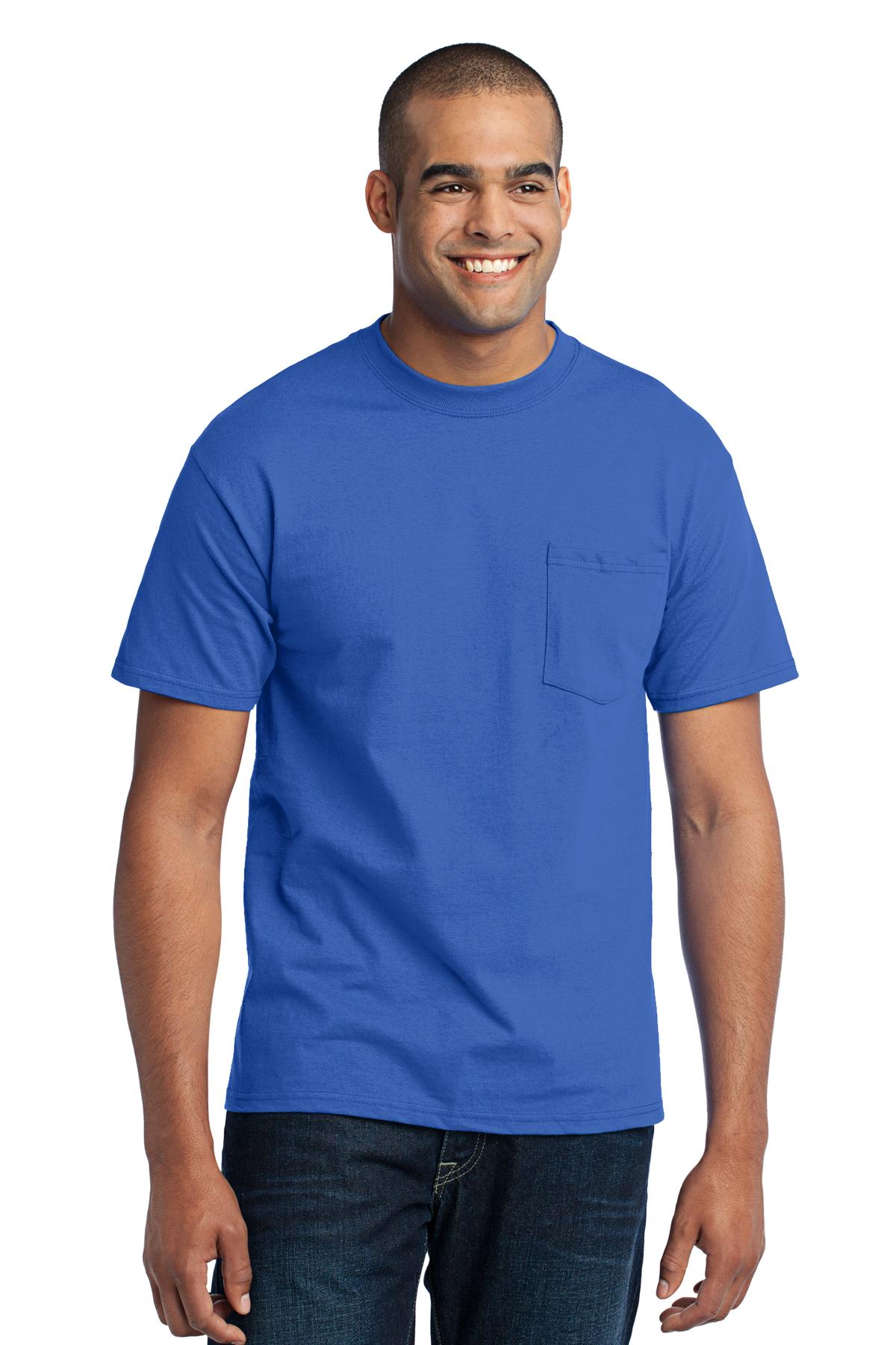 Port & Company? - Core Blend Pocket Tee. PC55P
