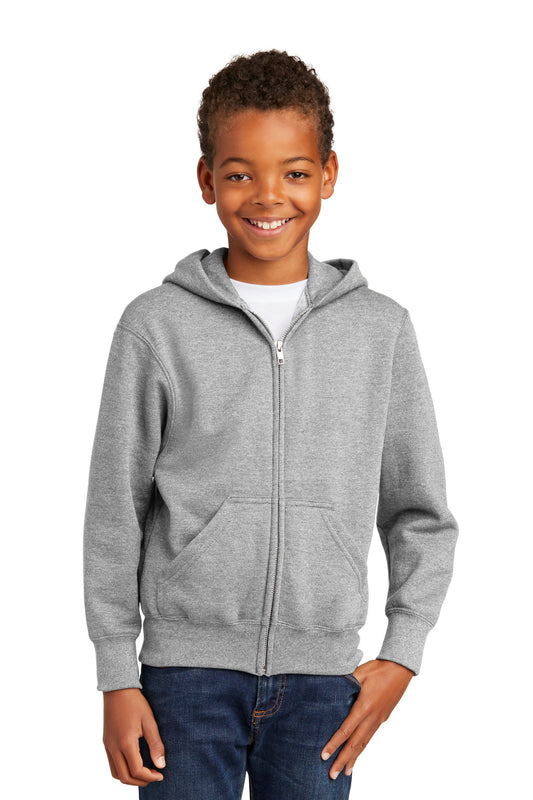 Port & Company? - Youth Core Fleece Full-Zip Hooded Swe