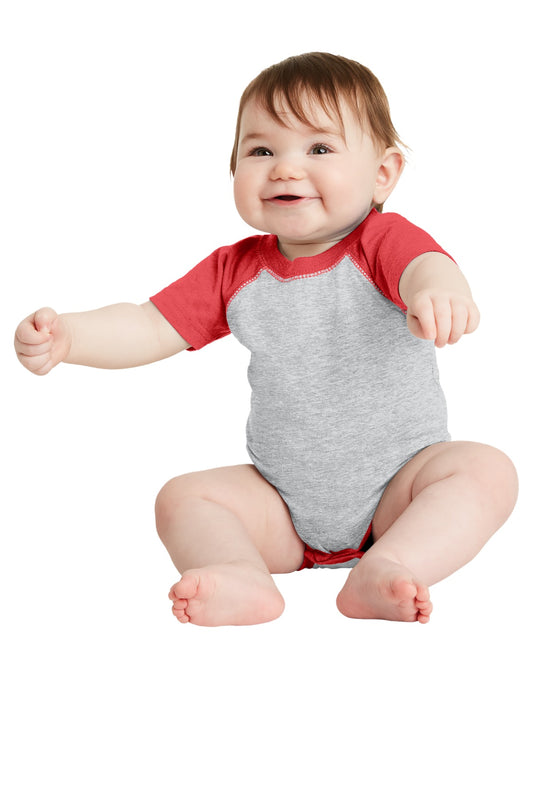 Rabbit Skins™ Infant Baseball Fine Jersey Bodysuit