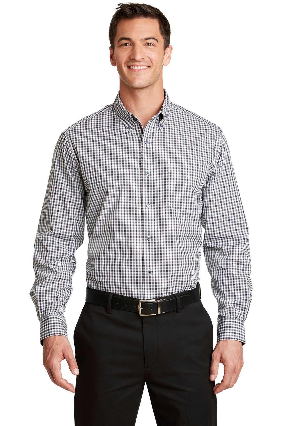 Port Authority? Long Sleeve Gingham Easy Care Shirt. S6