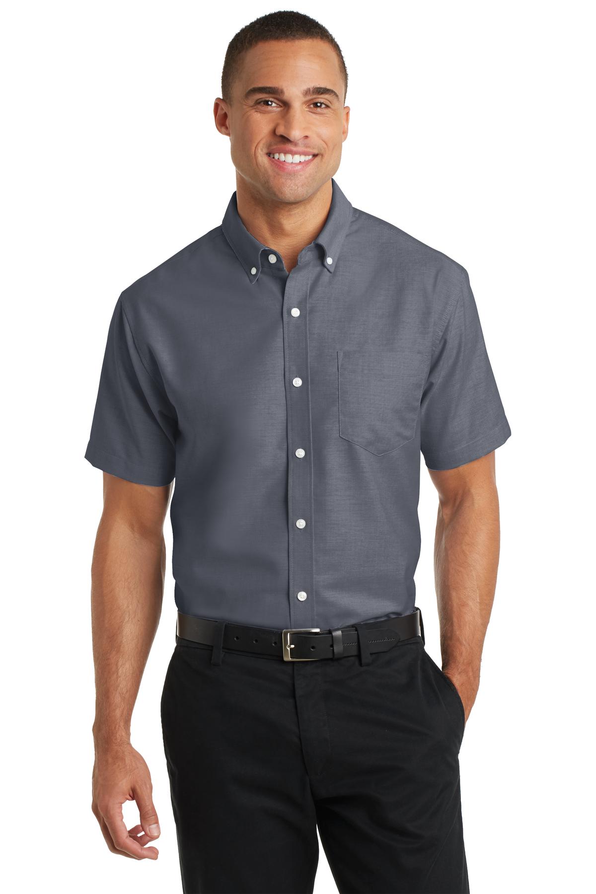 Port Authority? Short Sleeve SuperPro? Oxford Shirt. S6
