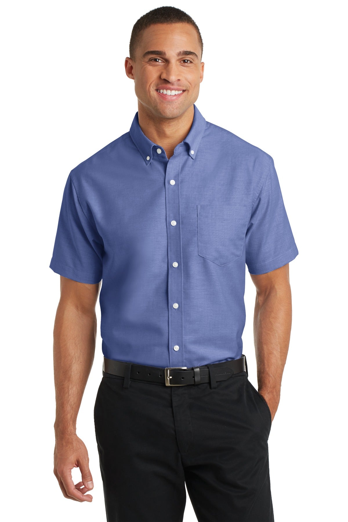 Port Authority? Short Sleeve SuperPro? Oxford Shirt. S6