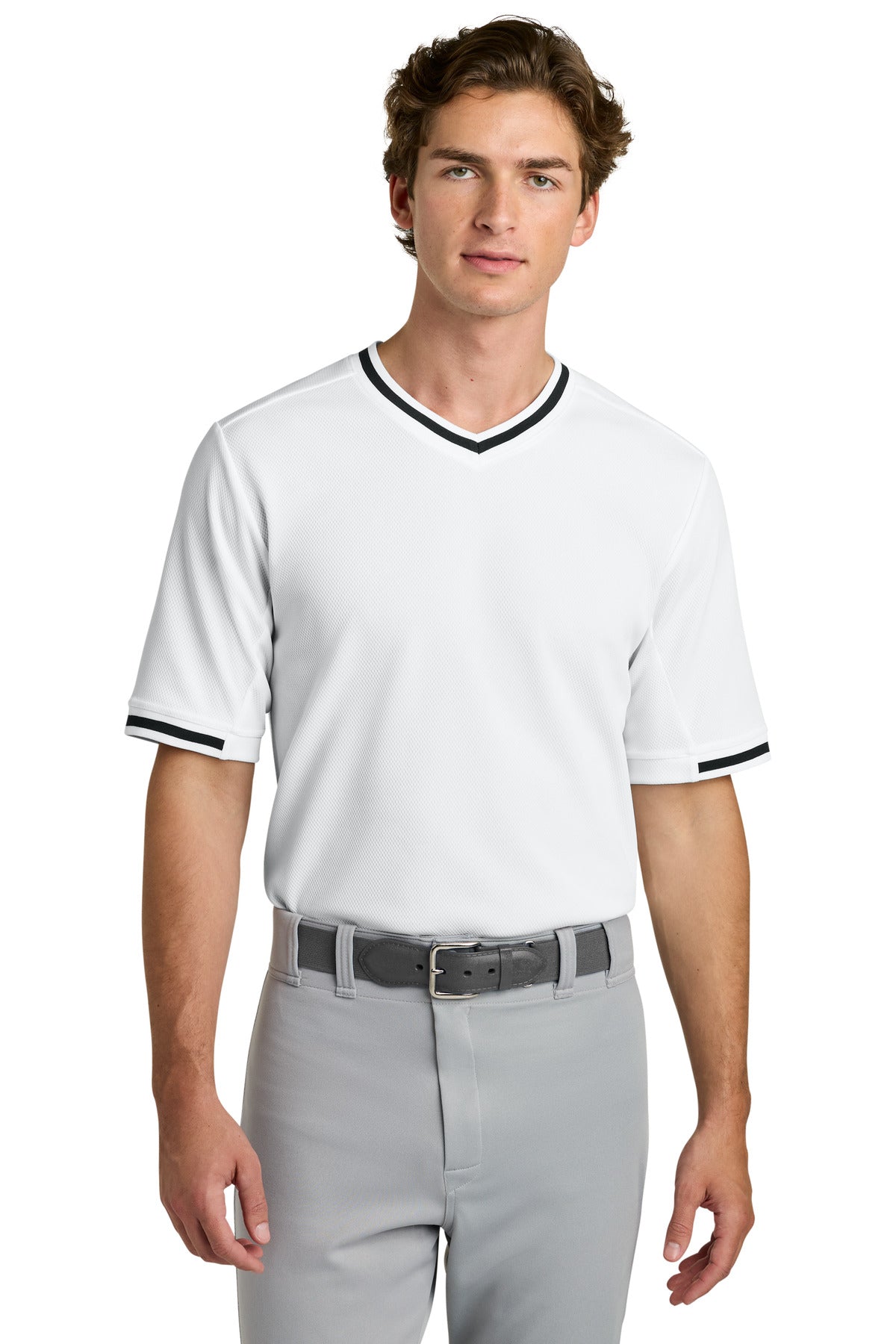 Sport-Tek® Tough Mesh V-Neck Baseball Jersey