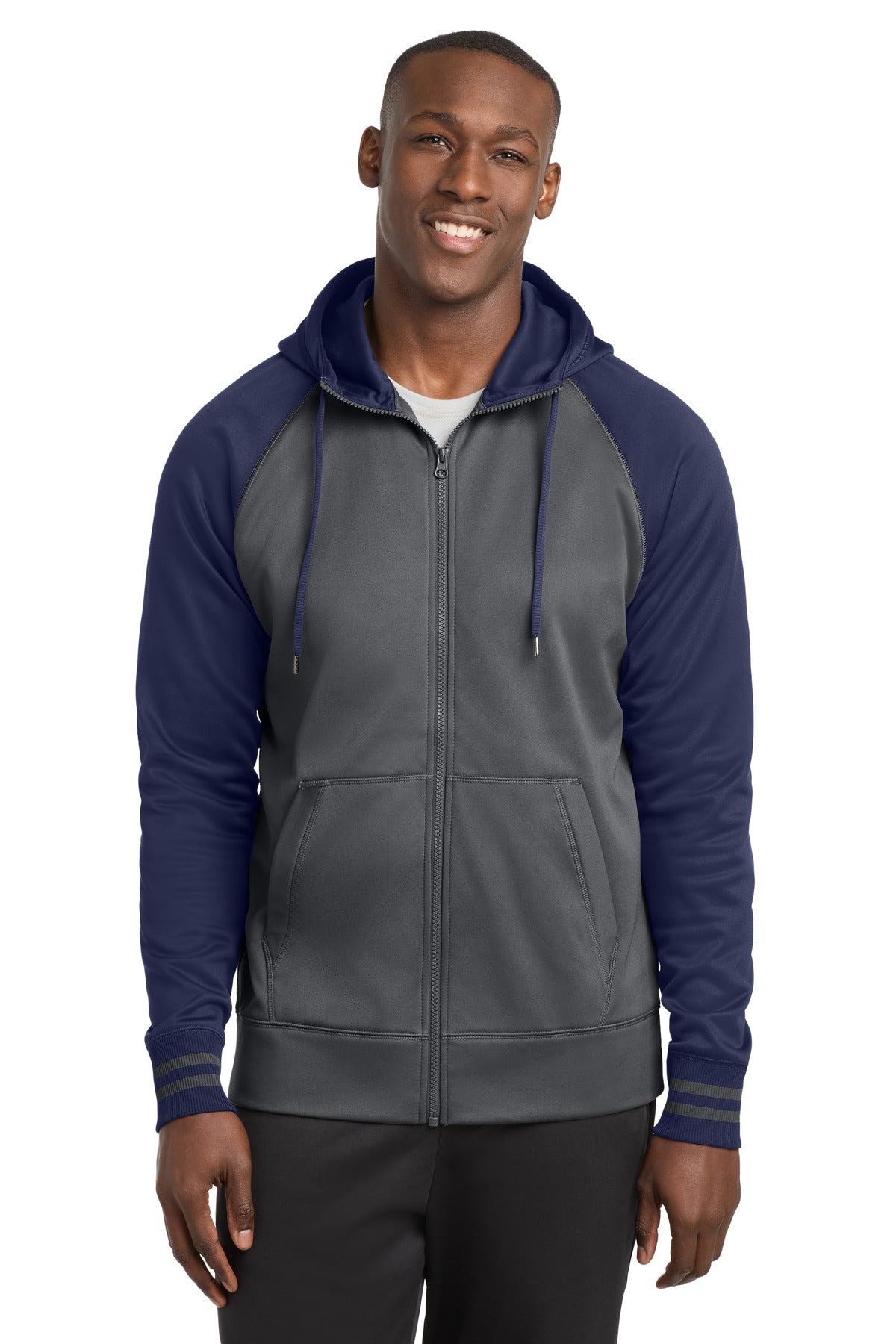 Sport-Tek® Sport-Wick® Varsity Fleece Full-Zip Hooded Jacket