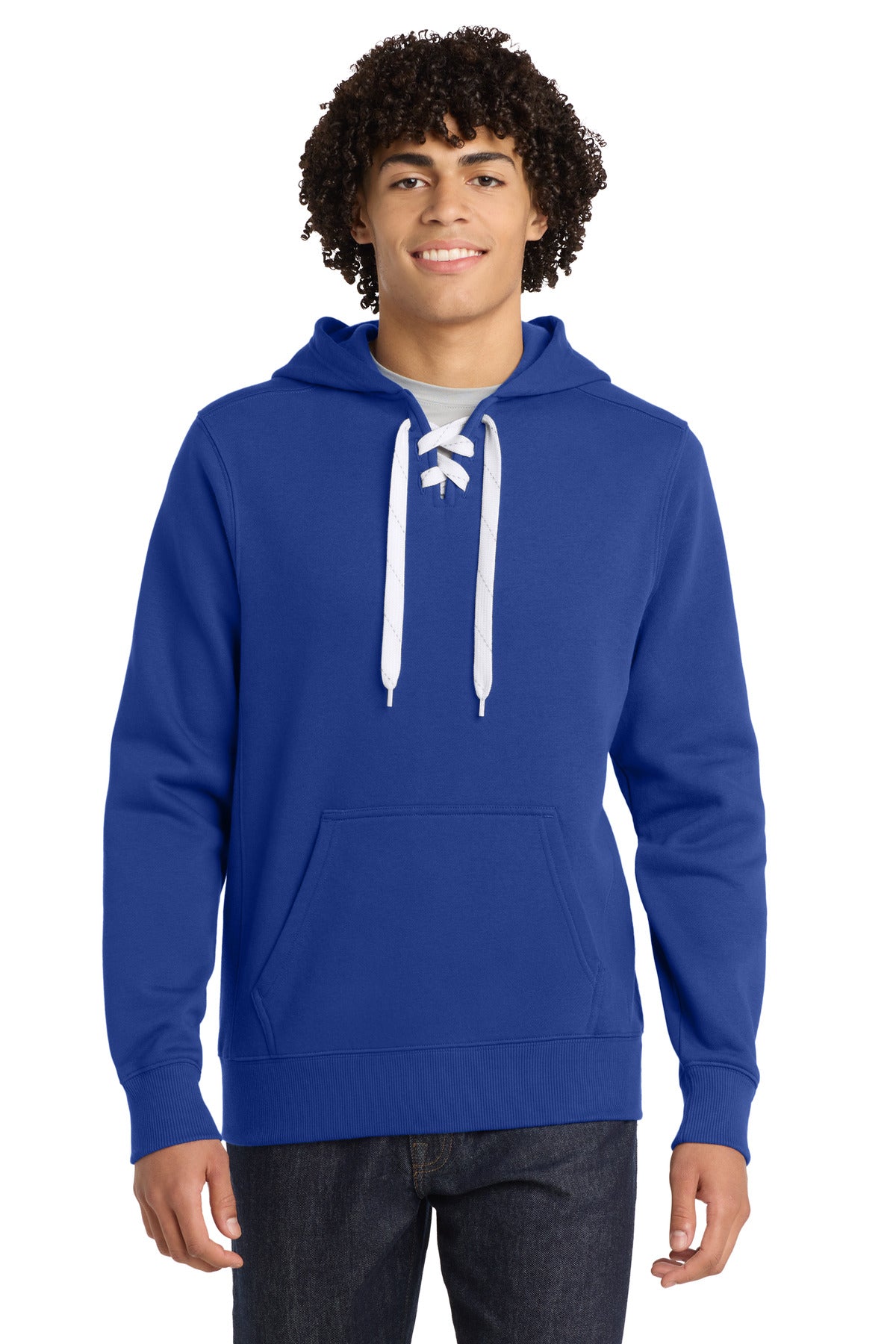 Sport-Tek® Lace Up Pullover Hooded Sweatshirt