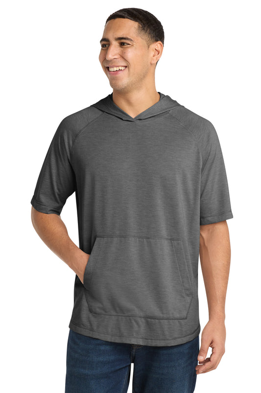 Sport-Tek ® PosiCharge ® Tri-Blend Wicking Short Sleeve Hoodie