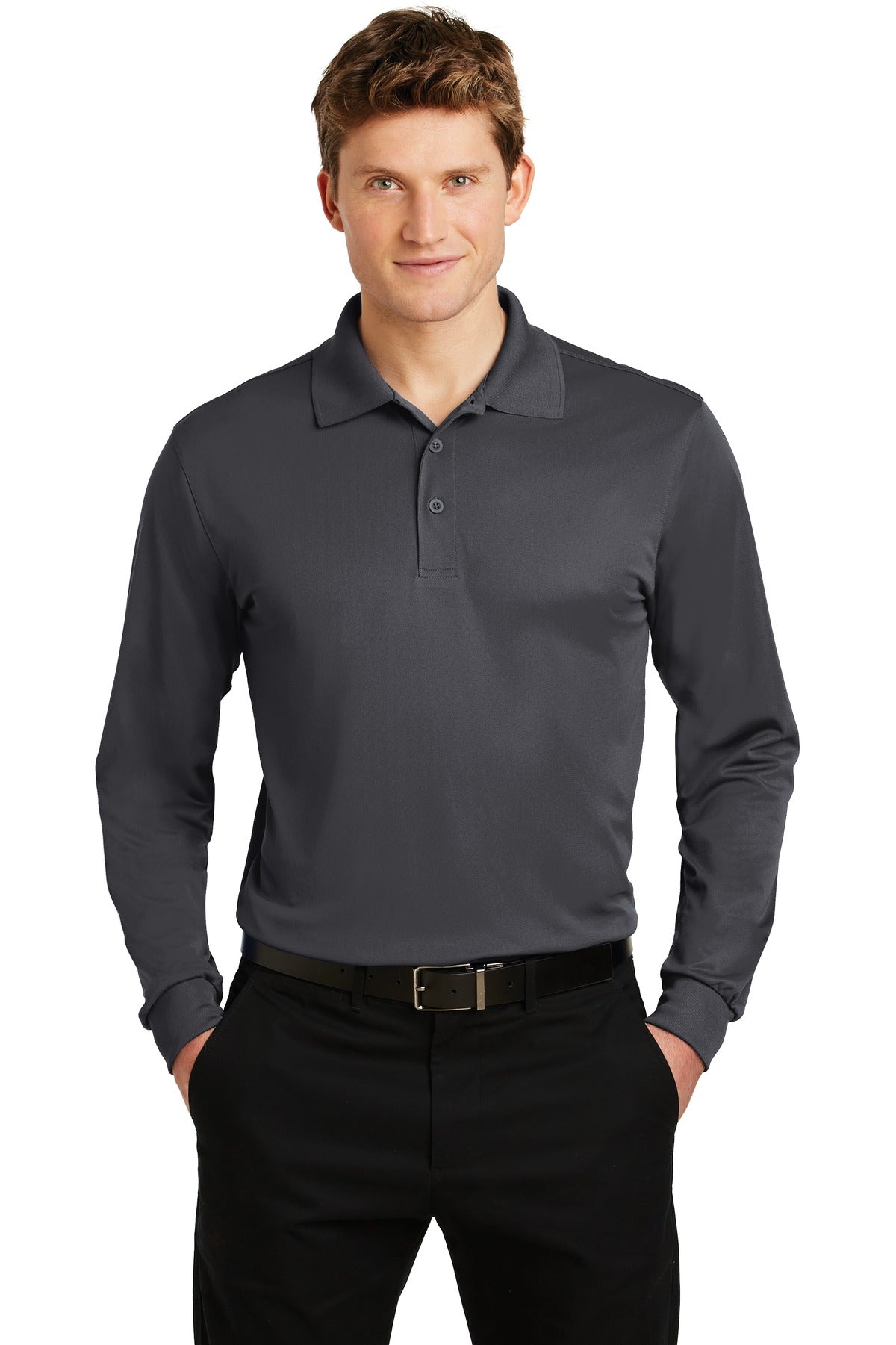 Sport-Tek? Long Sleeve Micropique Sport-Wick? Polo. ST6