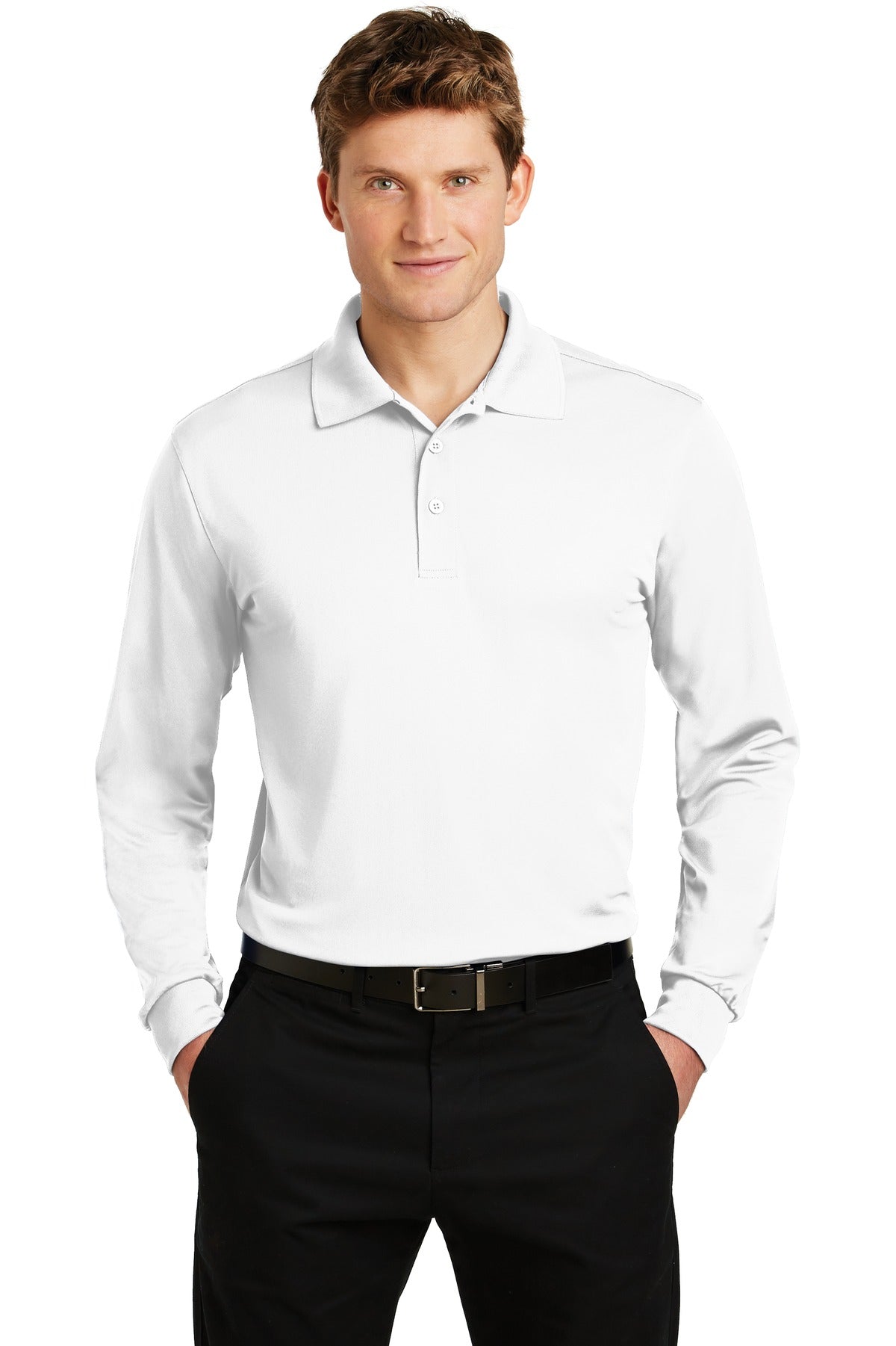 Sport-Tek? Long Sleeve Micropique Sport-Wick? Polo. ST6