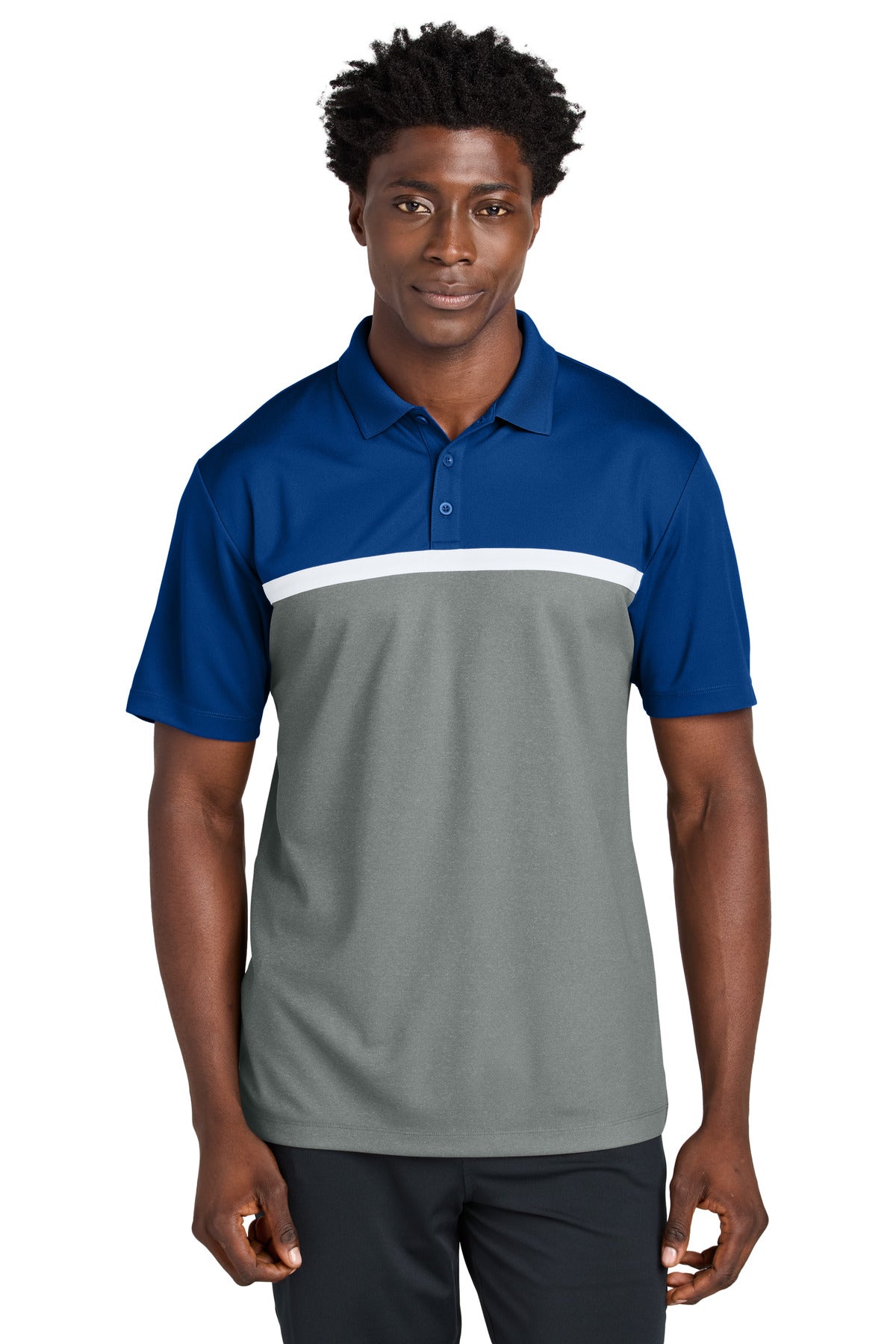 Sport-Tek® UV Micropique Colorblock Polo