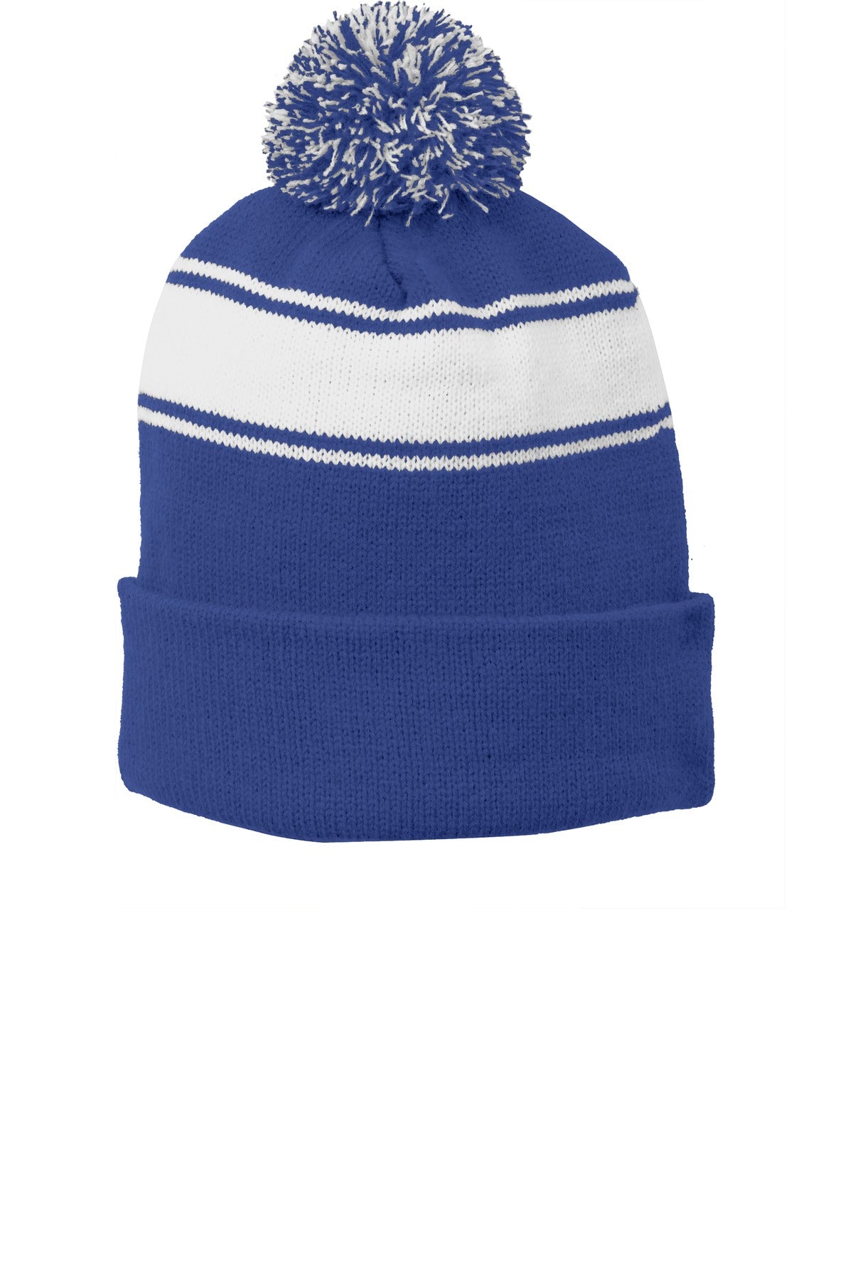 Sport-Tek? Stripe Pom Pom Beanie. STC28