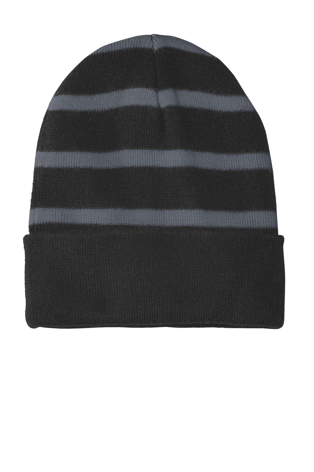 Sport-Tek? Striped Beanie with Solid Band. STC31