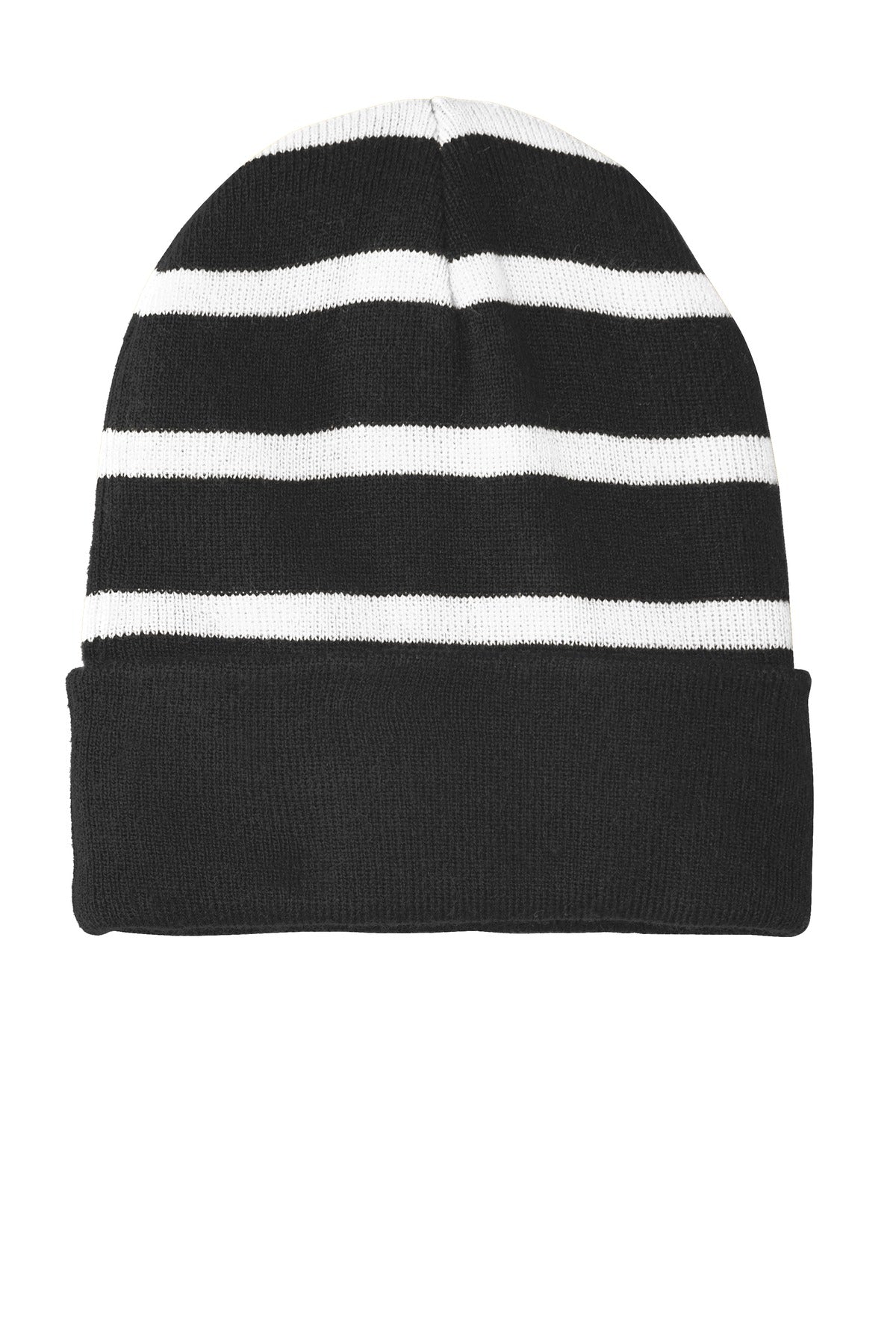 Sport-Tek? Striped Beanie with Solid Band. STC31