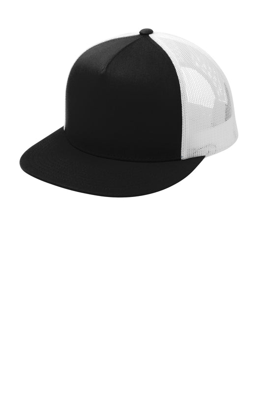 Sport-Tek® YP Classics ® 5-Panel Classic Trucker Mesh Back Cap