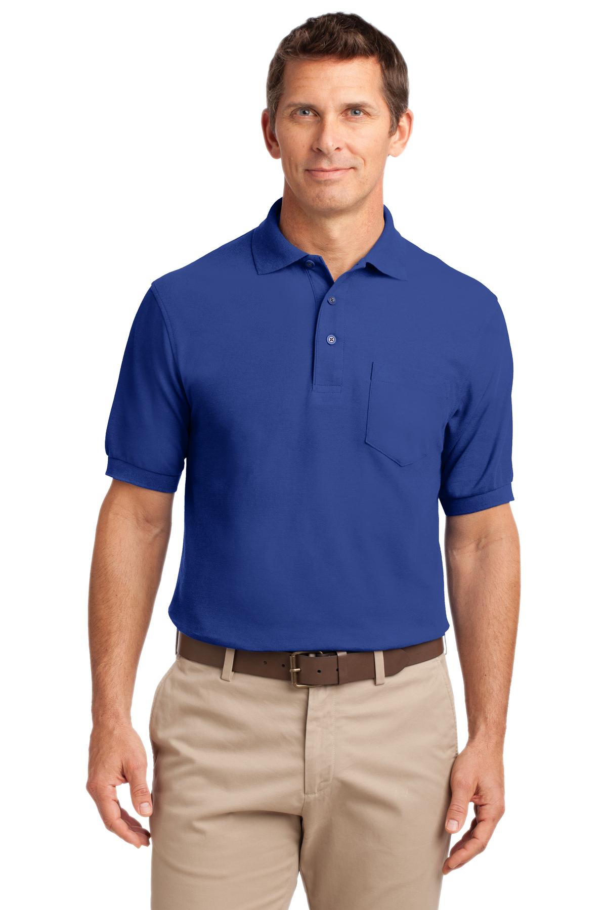 Port Authority® Tall Silk Touch™ Polo with Pocket