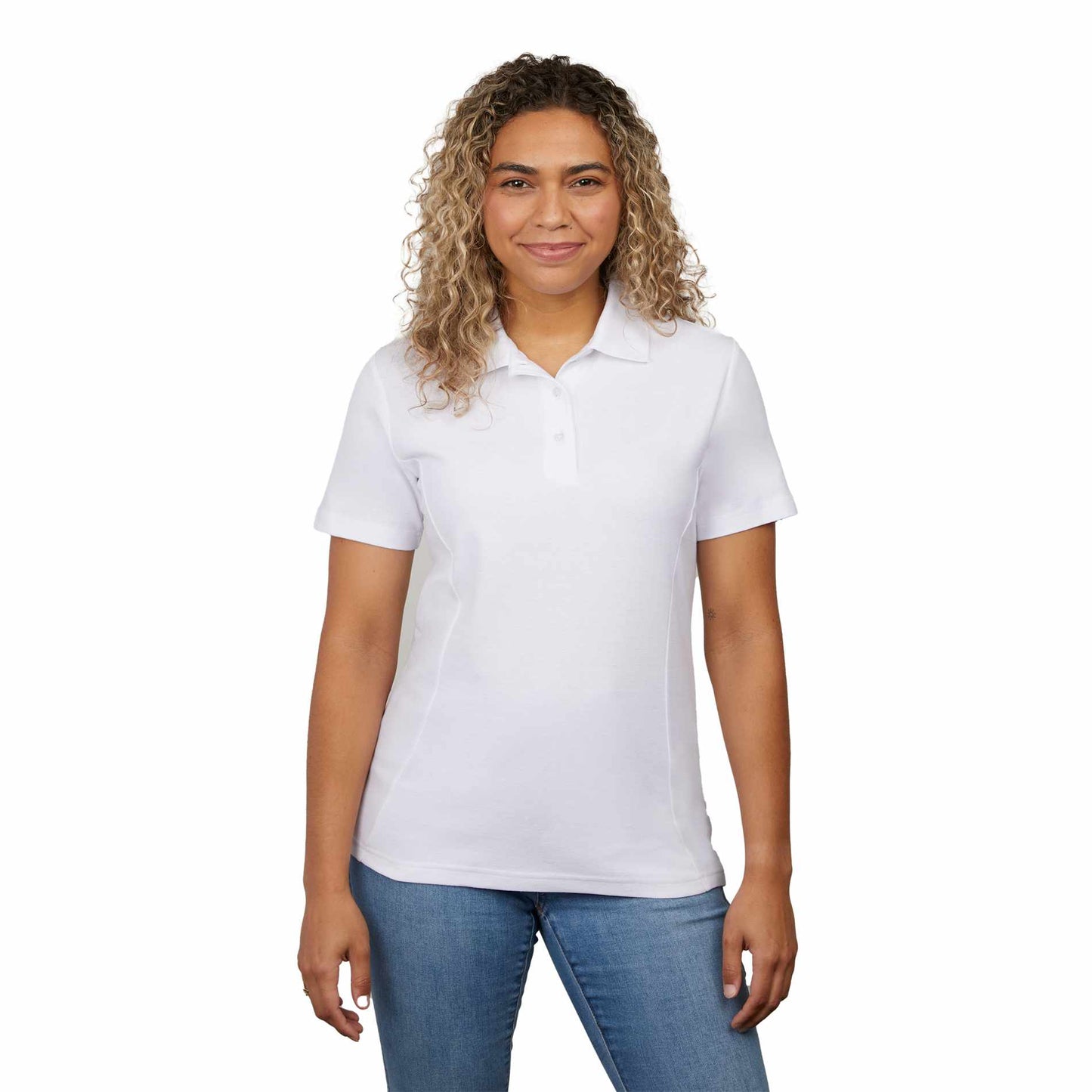 PALO Short Sleeve 100% Cotton Pique Polo - Women's - TM96648