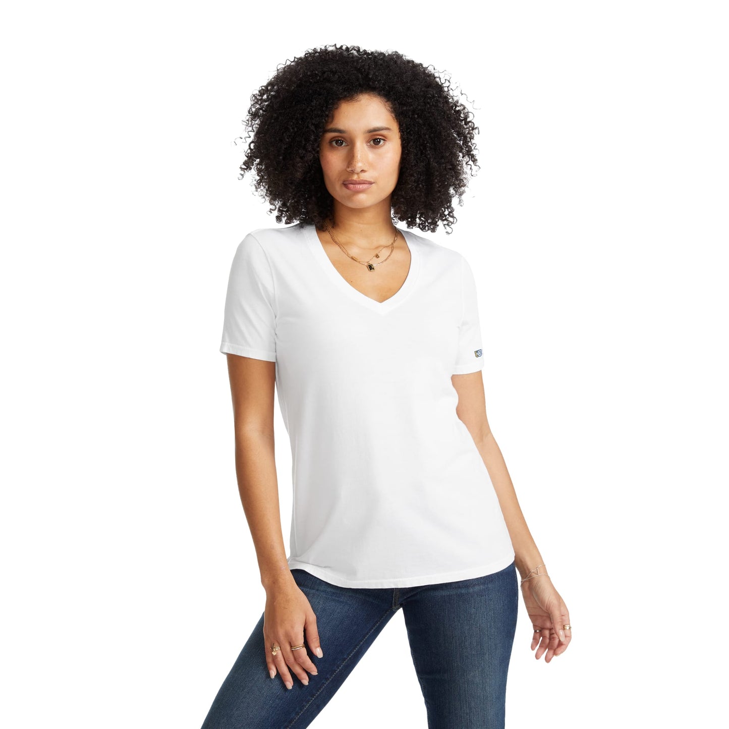 American Giant Classic Cotton V-Neck T - Women's - TM97925