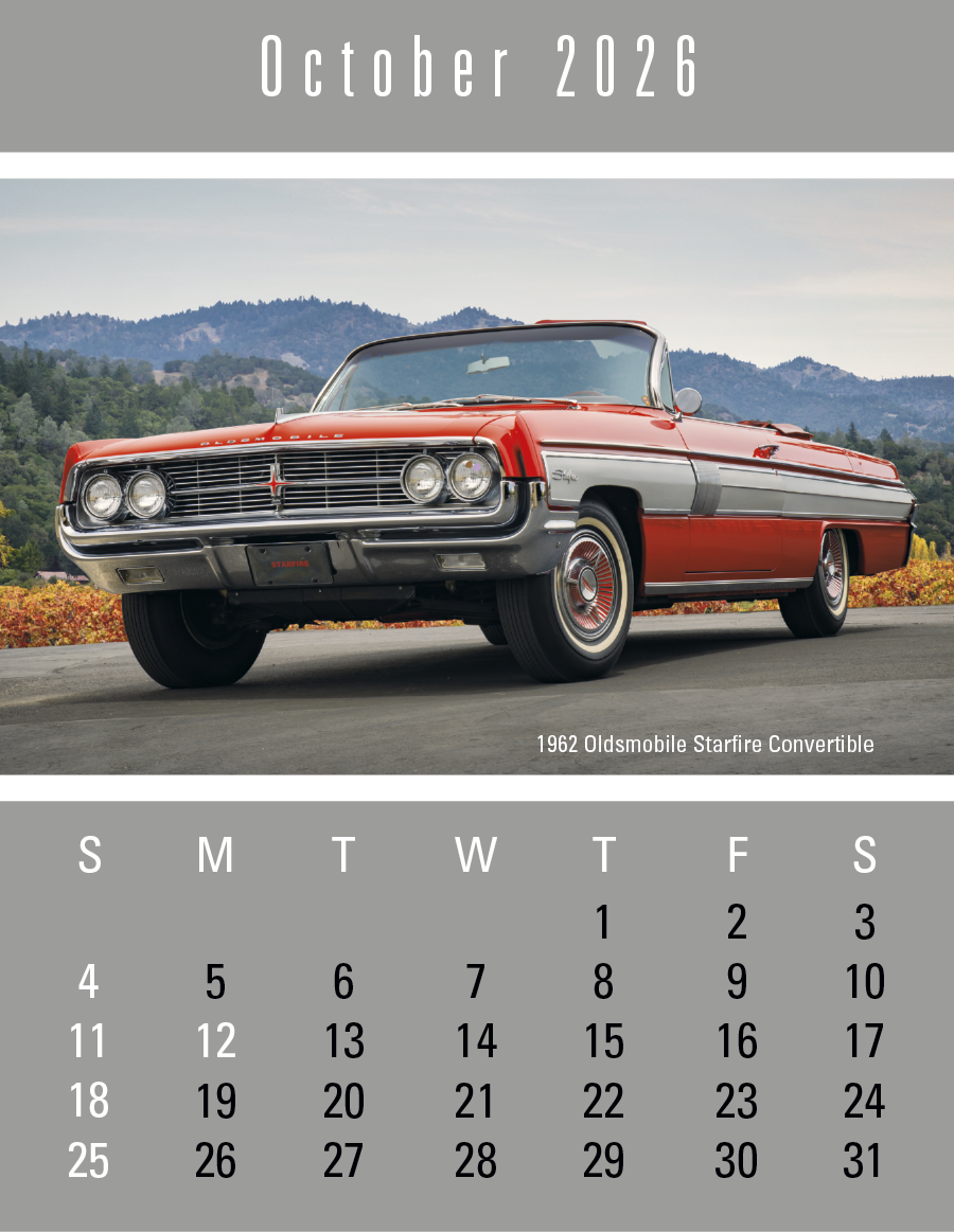 Triumph Calendars PressNStick FullColor Header Cruisin Cars Calendar-V7899FC