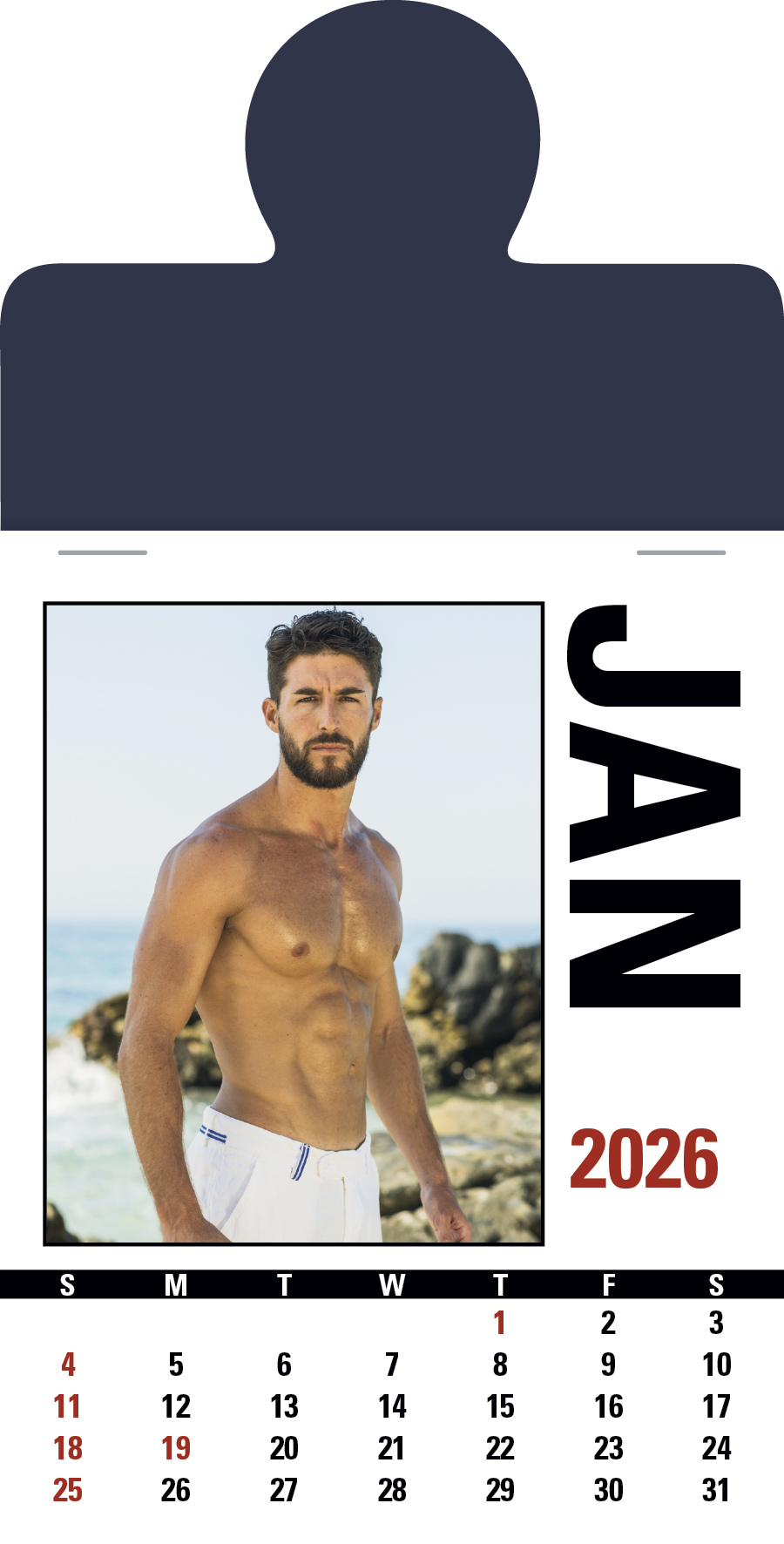 Triumph Calendars PressNStick Male Call Calendar-V8889