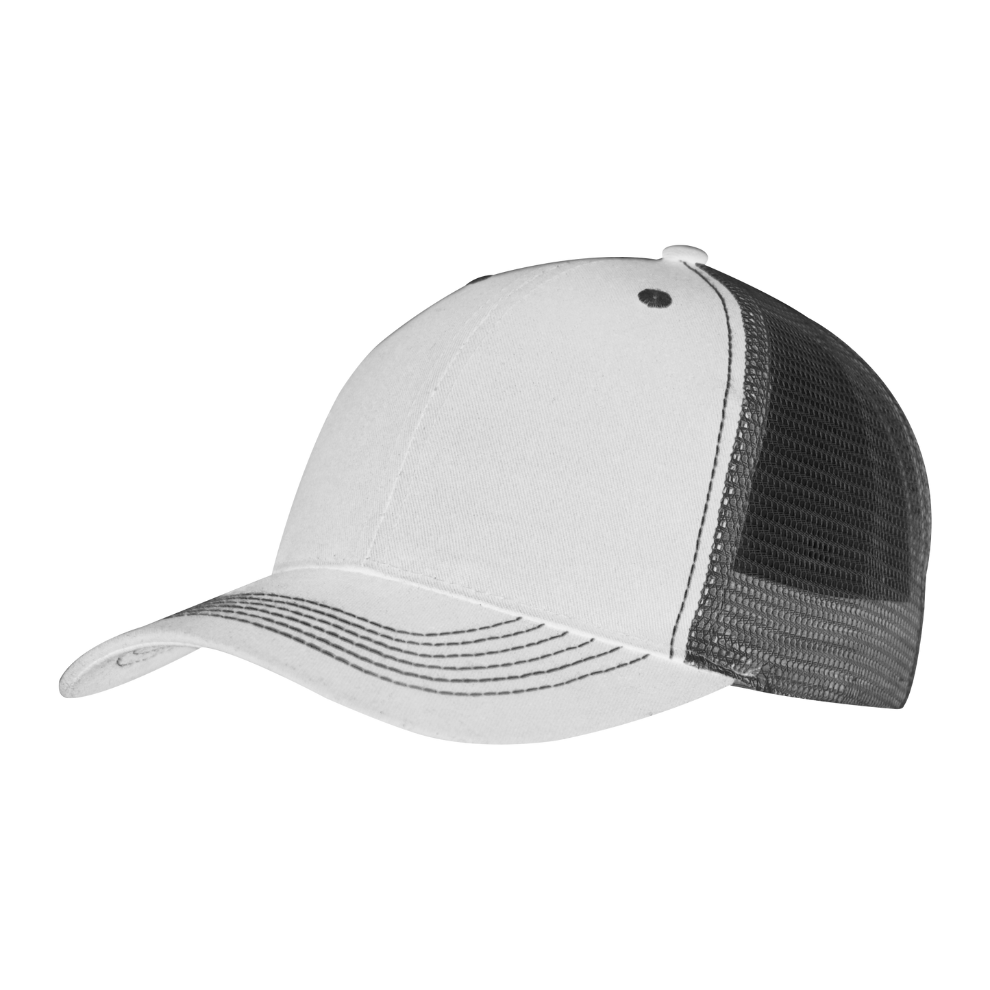 Color Accent Mesh Snapback Cap-VHDW007