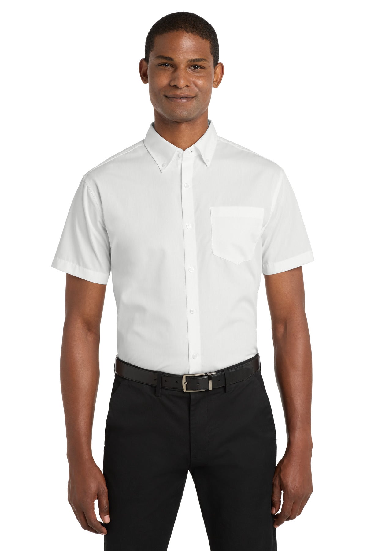 Port Authority® Short Sleeve Carefree Poplin Shirt