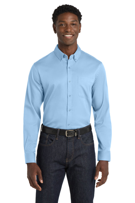 Port Authority® Long Sleeve SuperPro React™ Twill Shirt