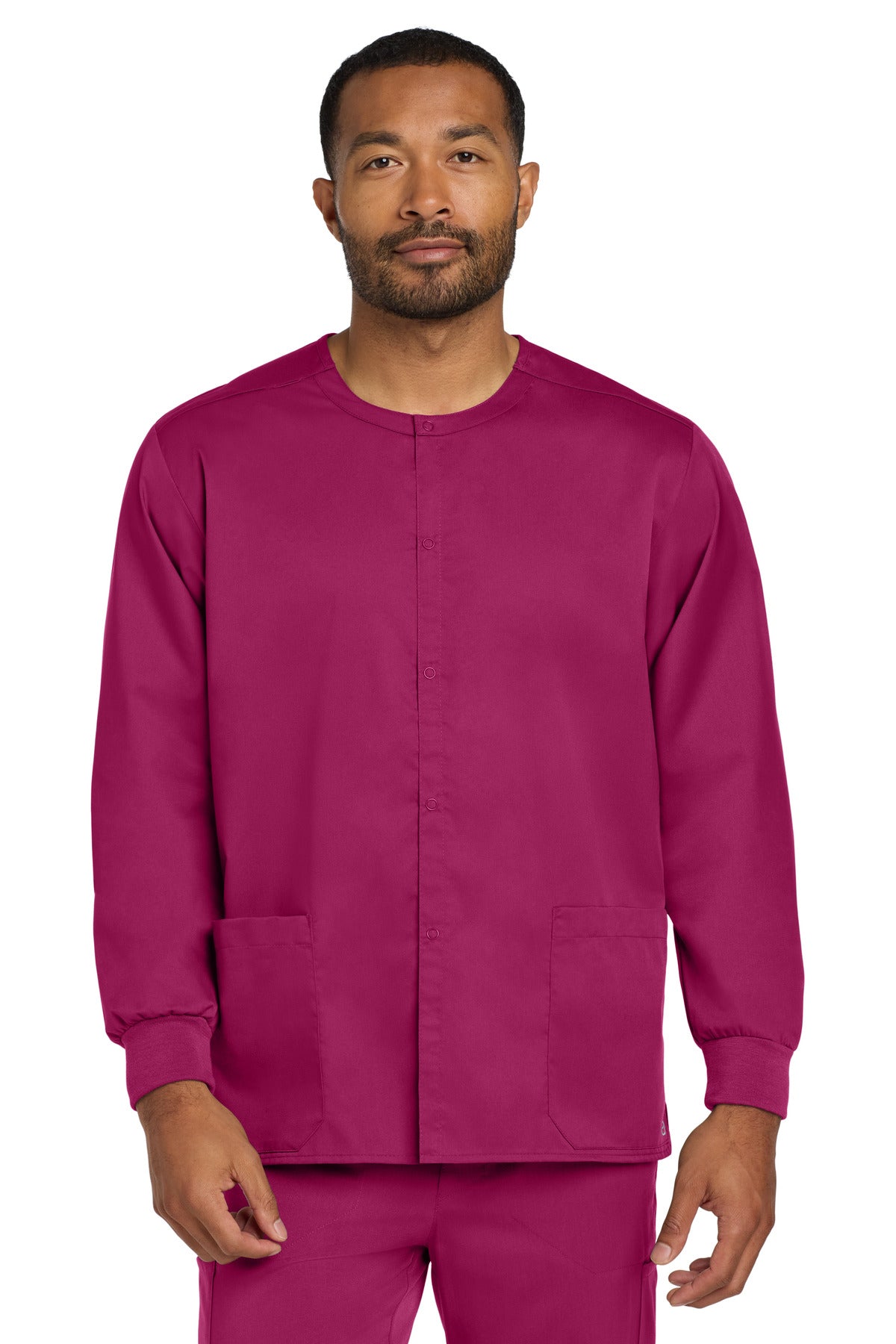 Wink® Unisex WorkFlex Snap-Front Scrub Jacket