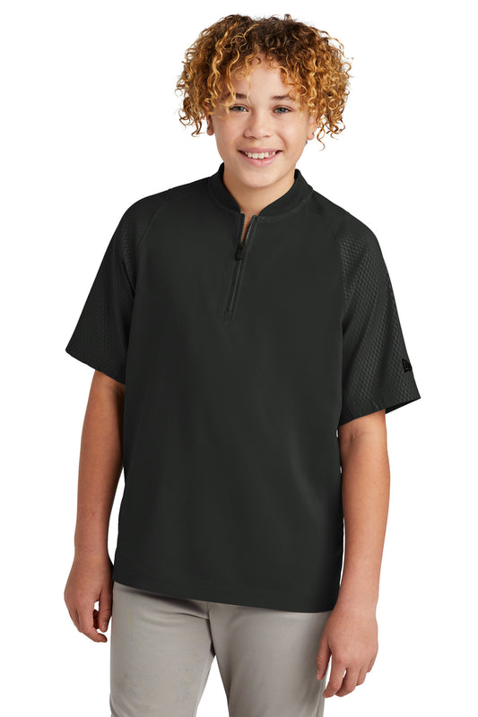 New Era ? Youth Cage Short Sleeve 1/4-Zip Jacket. YNEA6