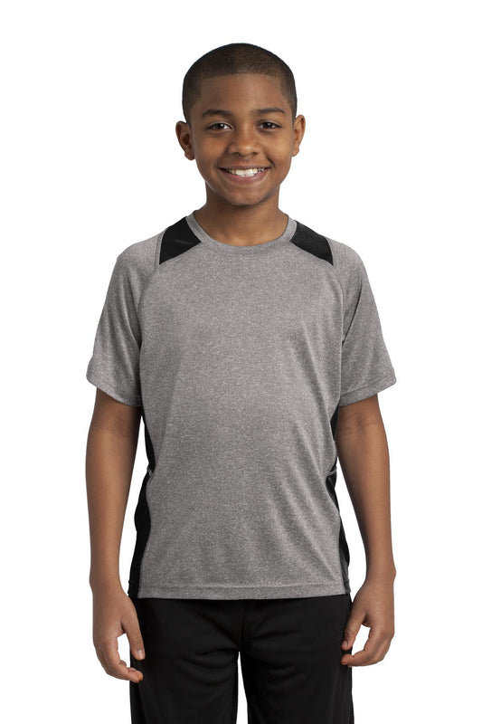 Sport-Tek? Youth Heather Colorblock Contender? Tee. YST