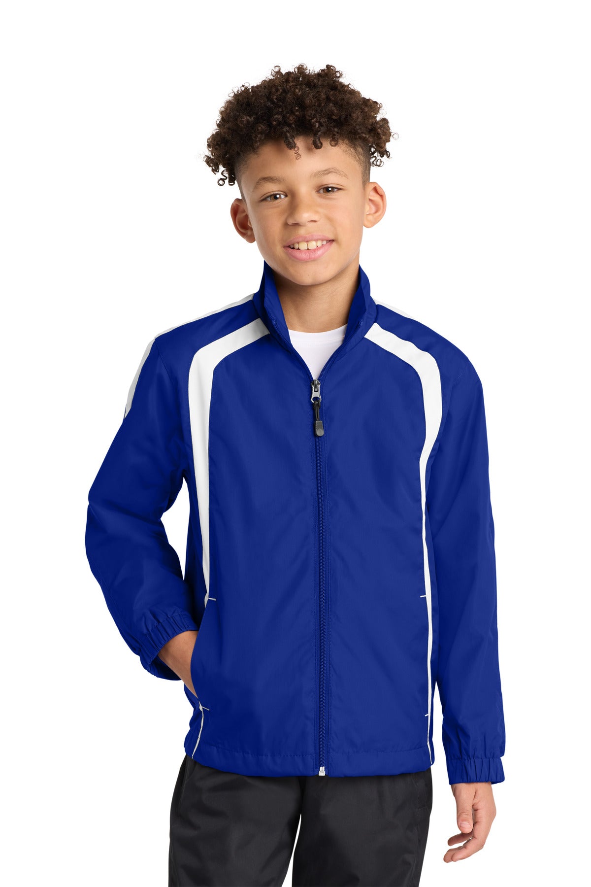 Sport-Tek® Youth Colorblock Raglan Jacket