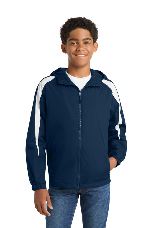 Sport-Tek® Youth Fleece-Lined Colorblock Jacket