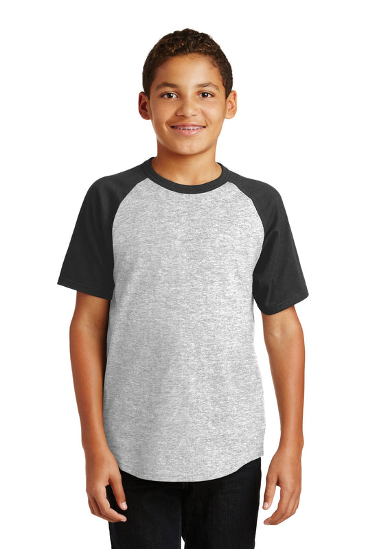 Sport-Tek? Youth Short Sleeve Colorblock Raglan Jersey.