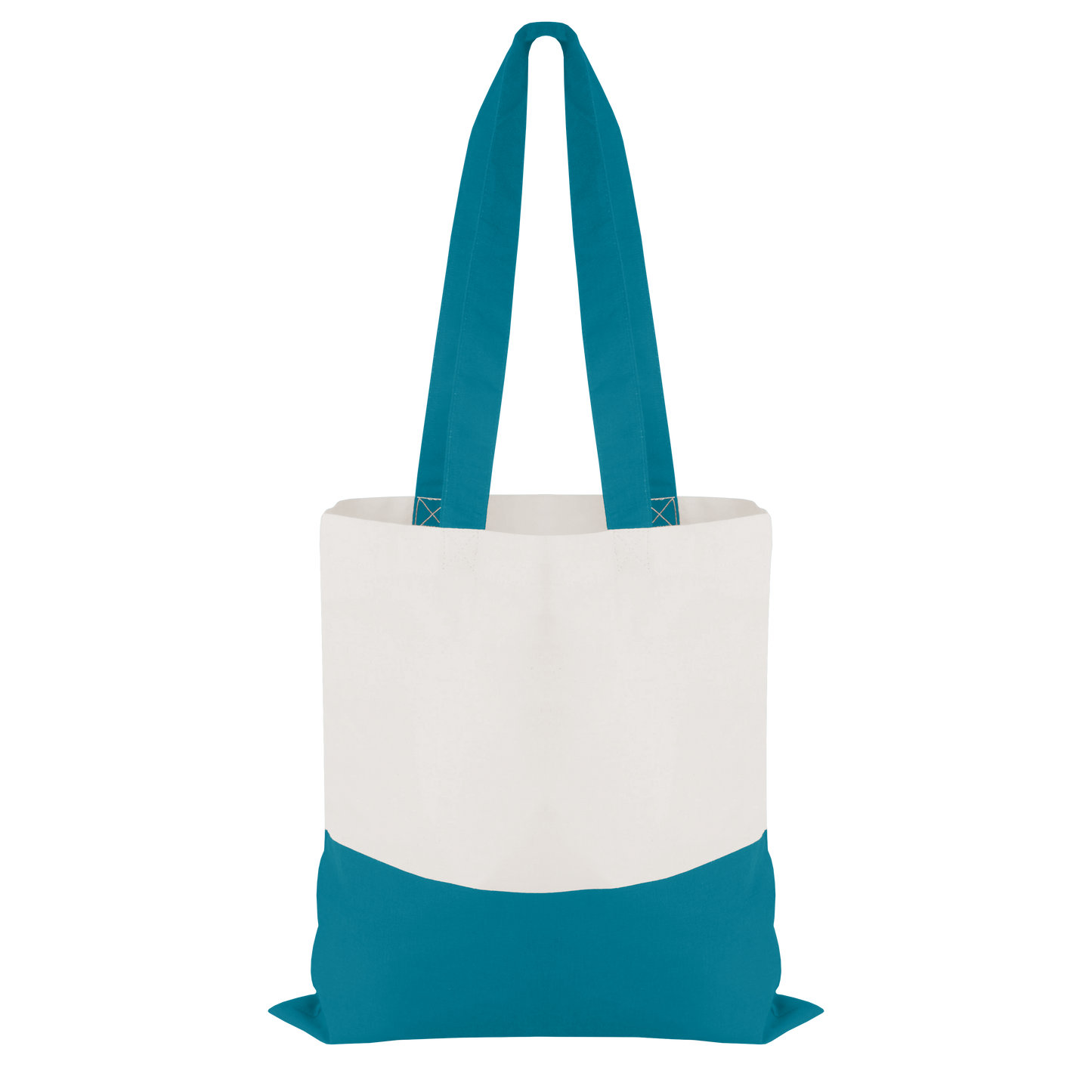 Good Value Cotton Colored Accent Flat Tote-VBAG050