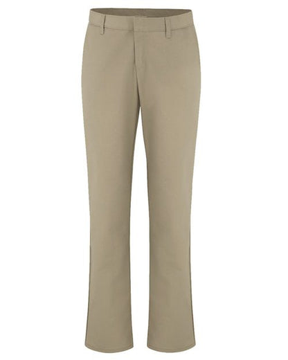 Women's Extended Sizes Industrial Flat Front Pants