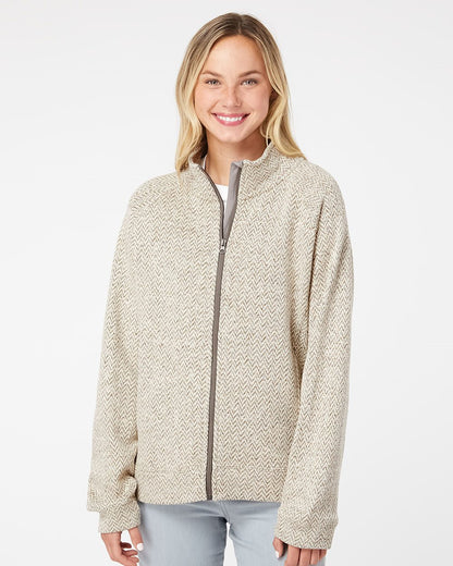 J. America Women's Traverse Full-Zip Sweater - 8716