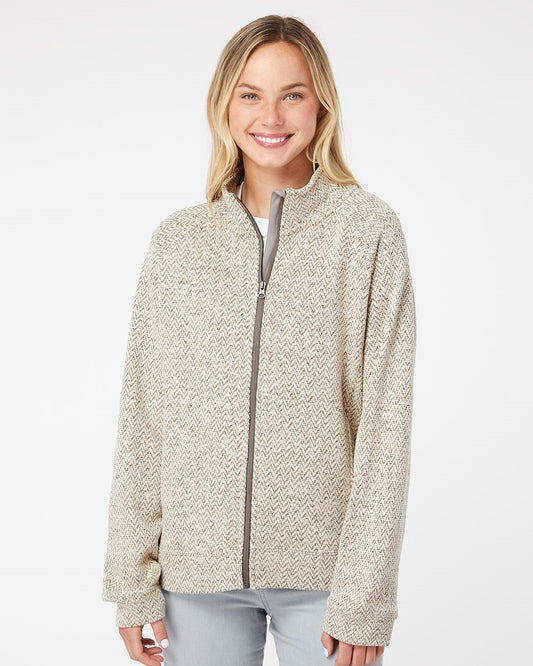 J. America Women's Traverse Full-Zip Sweater - 8716