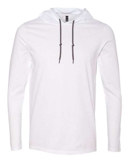 Unisex Softstyle® Lightweight Hooded Long Sleeve T-Shirt