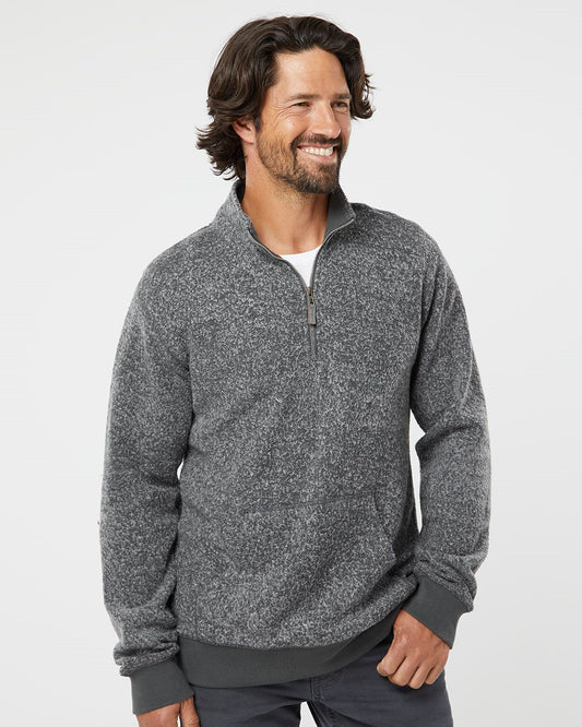 J. America Aspen Fleece Quarter-Zip Sweatshirt - 8713