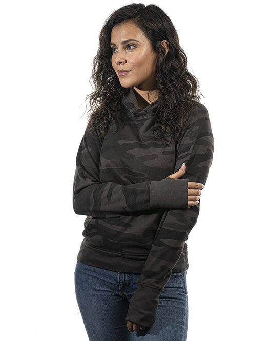 Burnside Women's Enzyme-Washed French Terry Hooded Sweatshirt - 5605