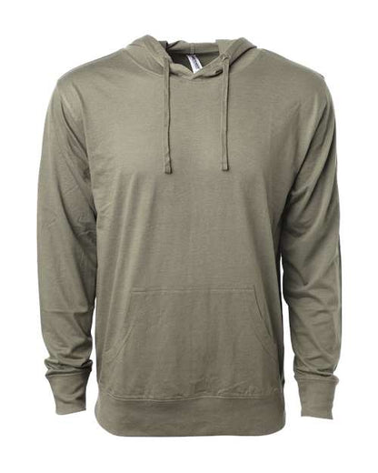 Unisex Lightweight Hooded Pullover T-Shirt